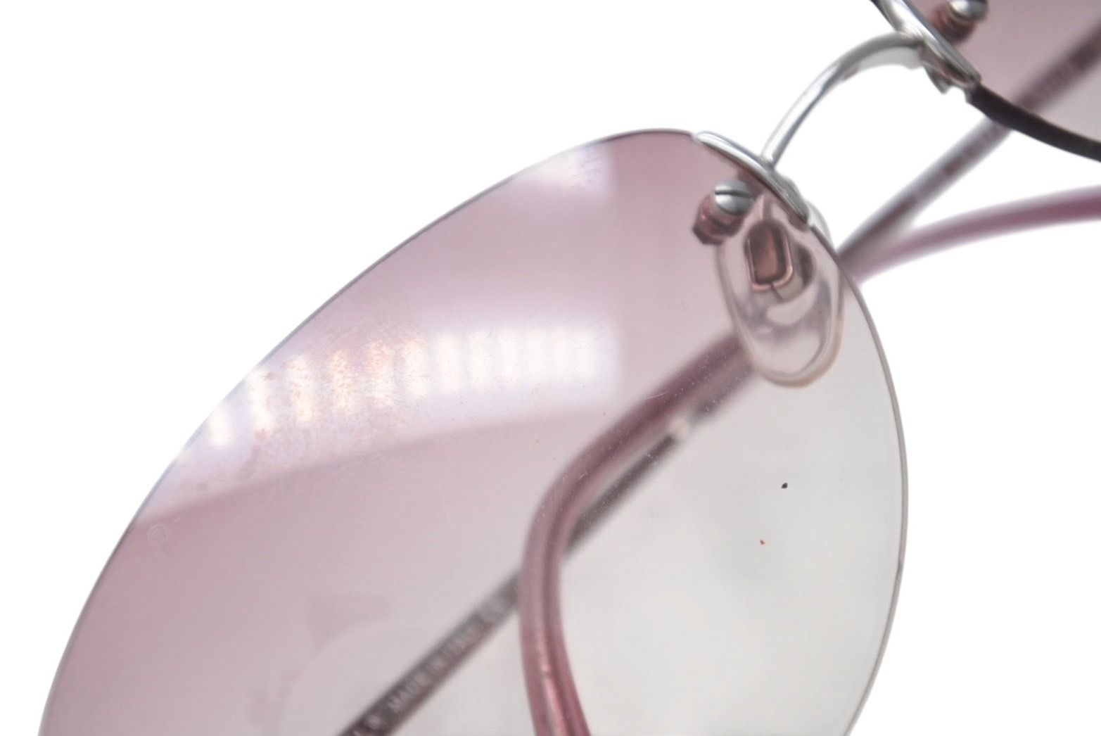 Chanel CC Logo Sunglasses Pink Acetate Eyewear — view 6