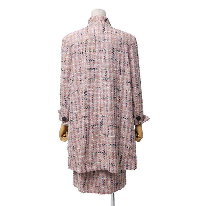Dior Vintage Skirt 9 Tweed Long Jacket Tight