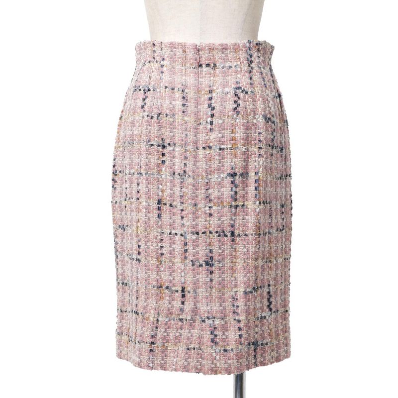 Dior Vintage Skirt 9 Tweed Long Jacket Tight