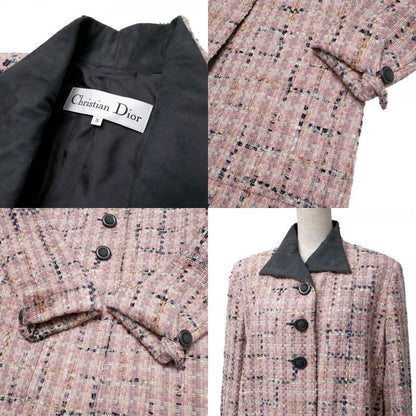 Dior Vintage Skirt 9 Tweed Long Jacket Tight