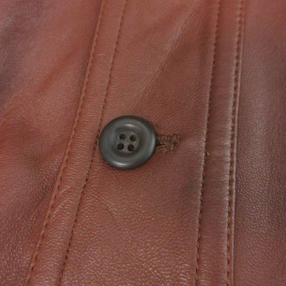 Dior Coat Jacket Lamb Leather Vintage Kanebo Brown M
