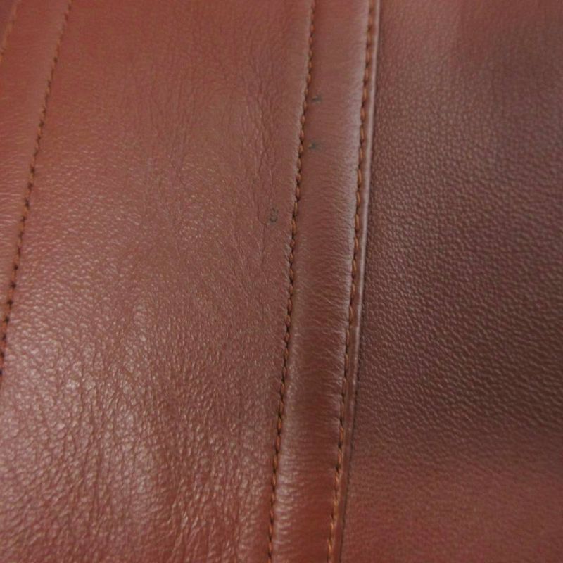 Dior Coat Jacket Lamb Leather Vintage Kanebo Brown M