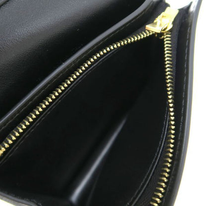 Celine Triomphe Compact Wallet Shiny Calfskin