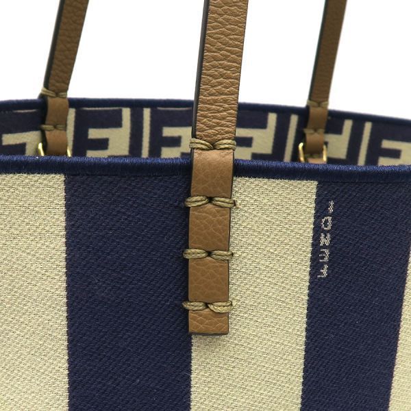 Fendi Roll Small Reversible Tote Pecan &Ff