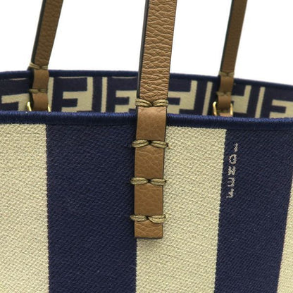 Fendi Roll Small Reversible Tote Pecan &Ff