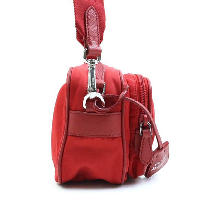 Prada Shoulder Bag Nylon Red