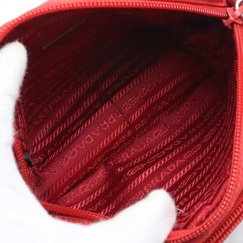 Prada Shoulder Bag Nylon Red