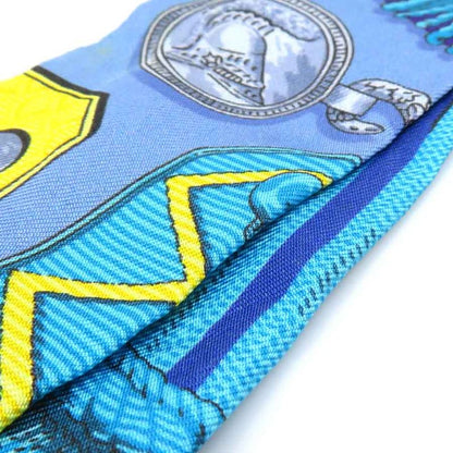 Hermes Twill Scarf Silk Blue