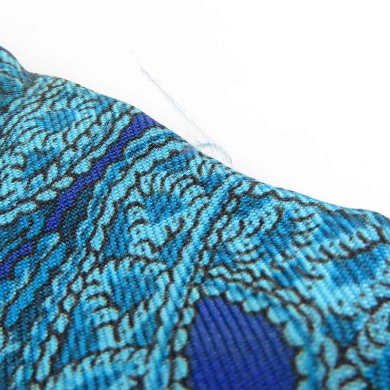 Hermes Twill Scarf Silk Blue