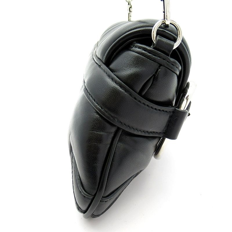 Gucci Horsebit 2-Way Shoulder Bag Leather Black