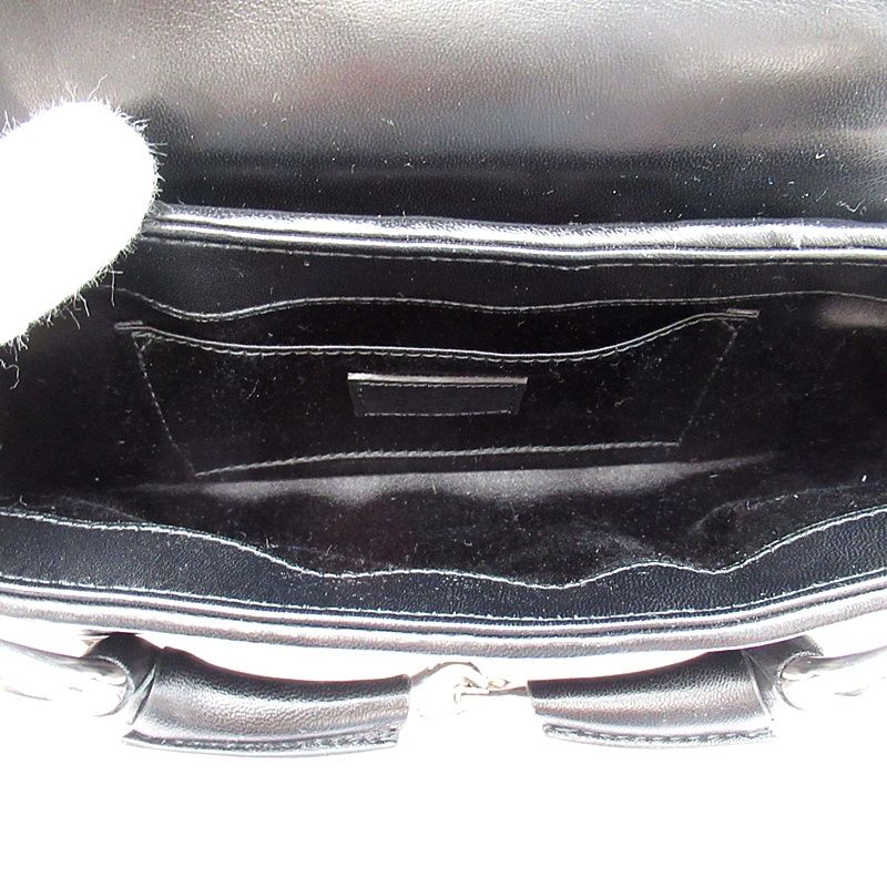 Gucci Horsebit 2-Way Shoulder Bag Leather Black