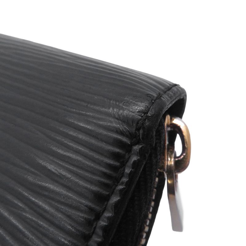 Louis Vuitton Wallet Epi Zippy Round Noir Black