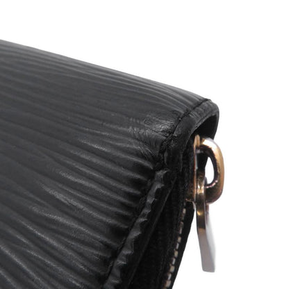 Louis Vuitton Wallet Epi Zippy Round Noir Black