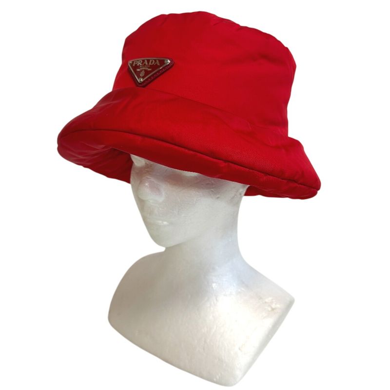 Prada Bucket Hat Red