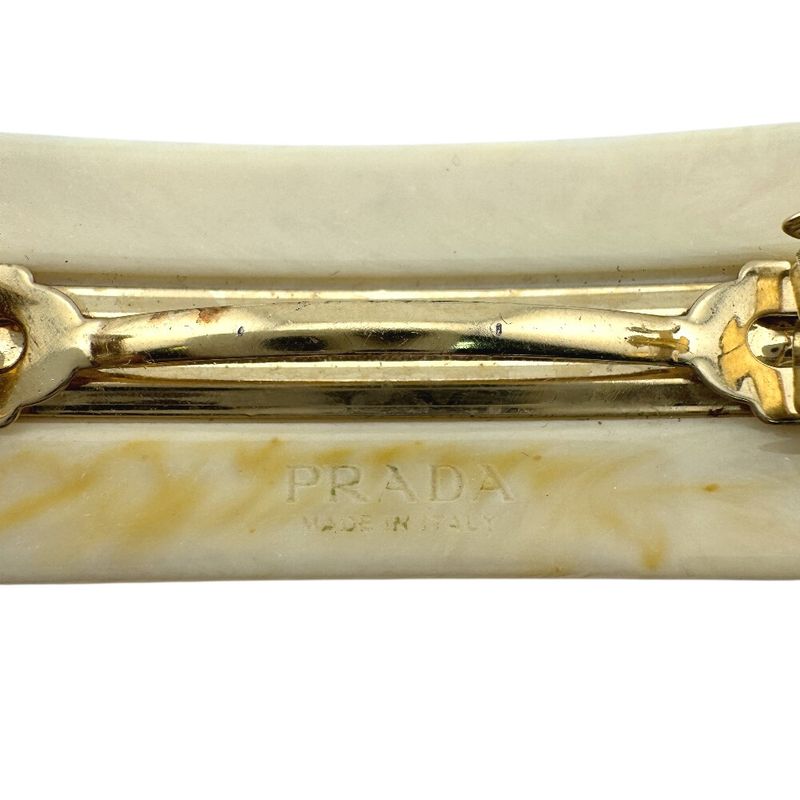 Prada Barrette Logo Studs Hair