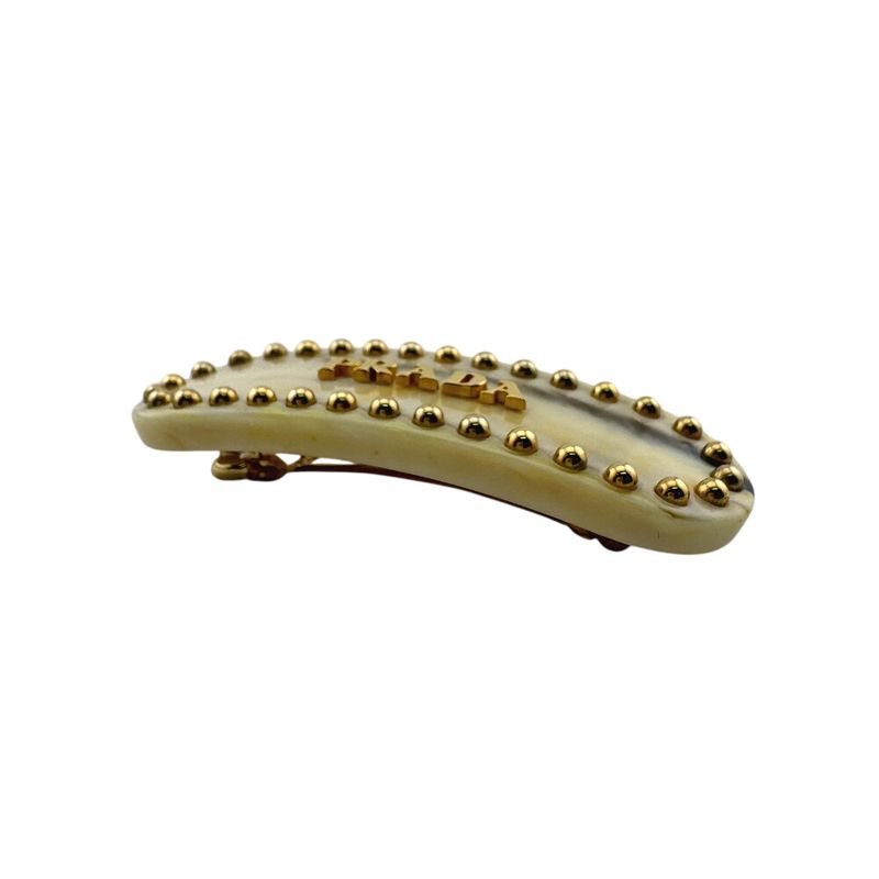 Prada Barrette Logo Studs Hair