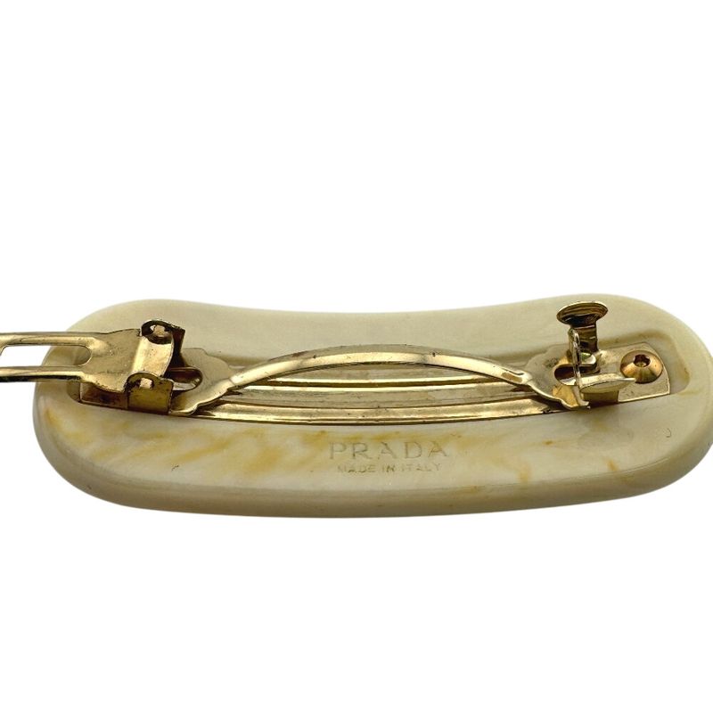 Prada Barrette Logo Studs Hair