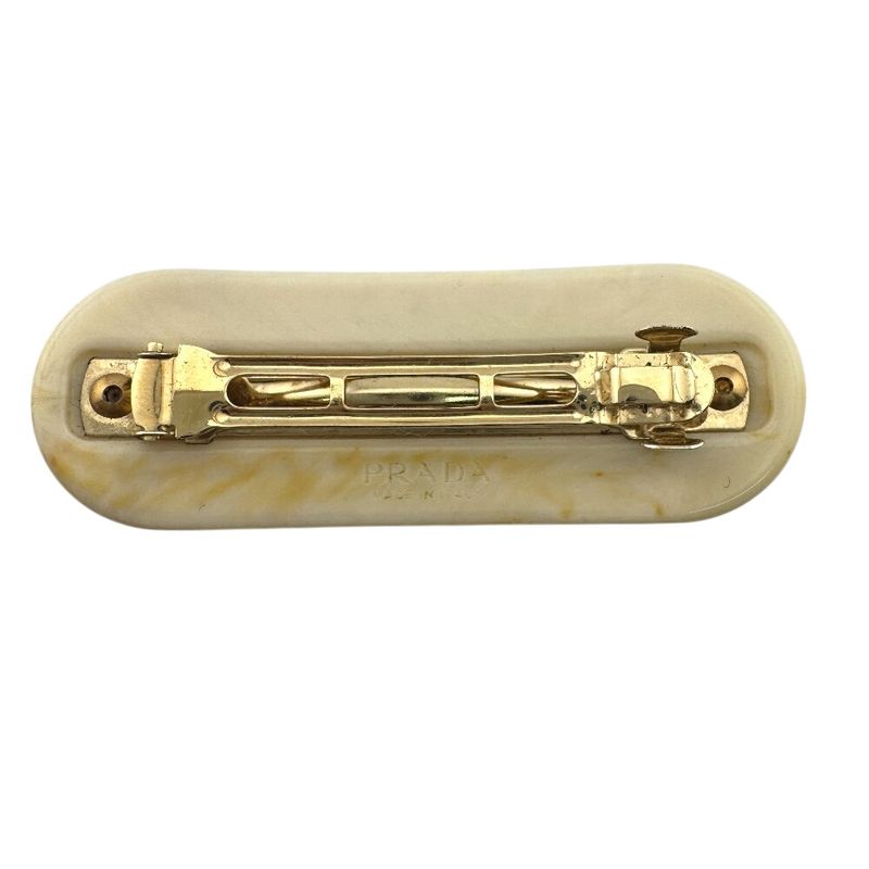 Prada Barrette Logo Studs Hair
