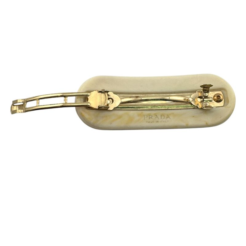 Prada Barrette Logo Studs Hair