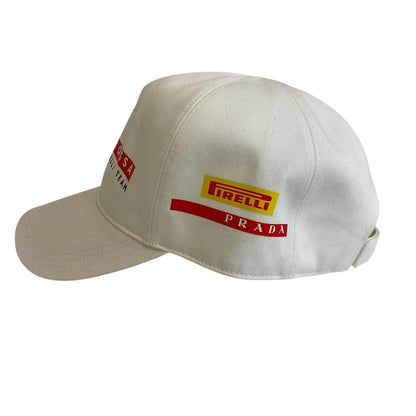 Prada Baseball Cap Cotton White