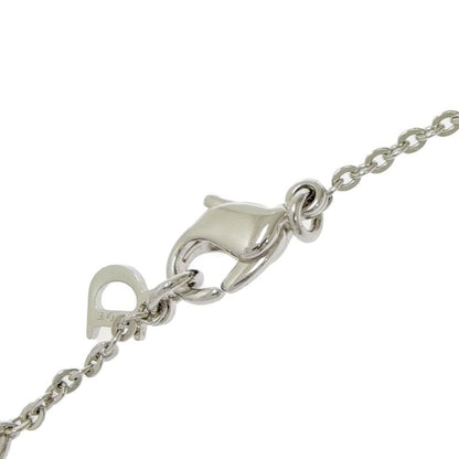 Dior Metal Rhinestone Logo Bracelet Silver
