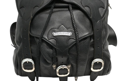 Chrome Hearts BS Flare Backpack Gunslinger Leather 925 Sterling Silver Black — view 6