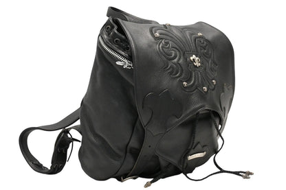 Chrome Hearts BS Flare Backpack Gunslinger Leather 925 Sterling Silver Black — view 4