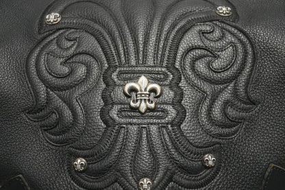 Chrome Hearts BS Flare Backpack Gunslinger Leather 925 Sterling Silver Black — view 5