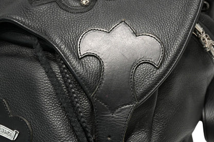 Chrome Hearts BS Flare Backpack Gunslinger Leather 925 Sterling Silver Black — view 8
