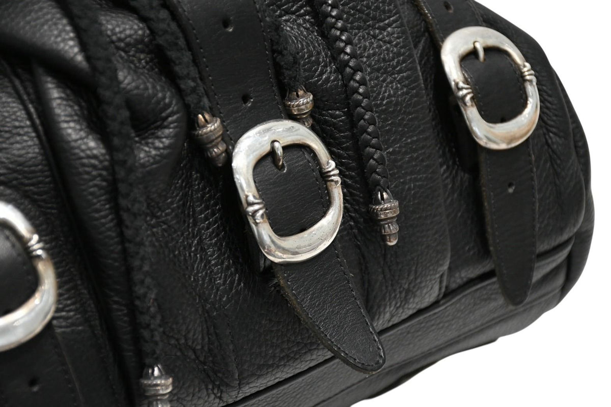 Chrome Hearts BS Flare Backpack Gunslinger Leather 925 Sterling Silver Black — view 7