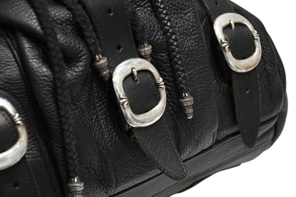 Chrome Hearts BS Flare Backpack Gunslinger Leather 925 Sterling Silver Black — view 7