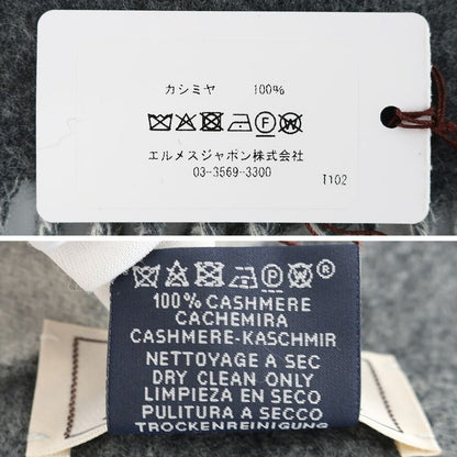 Hermes Cashmere Scarf Mayon Cashmere 100% Gris Cine Cles