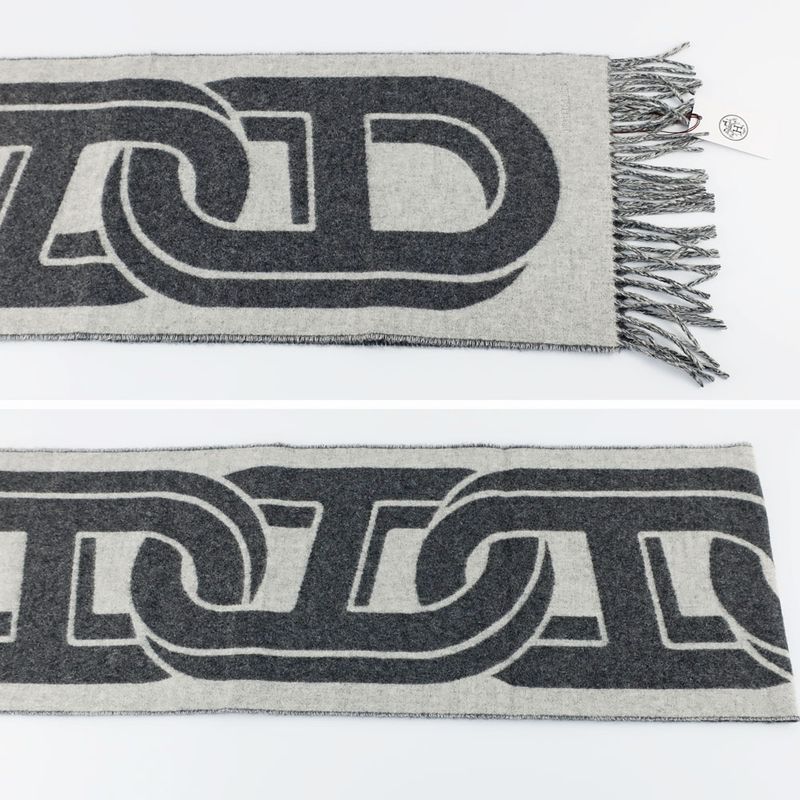 Hermes Cashmere Scarf Mayon Cashmere 100% Gris Cine Cles