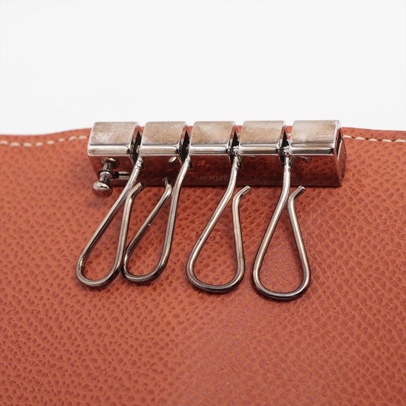 Hermes Key Case Bearn Constance Veau Epsom Metal Key Holder
