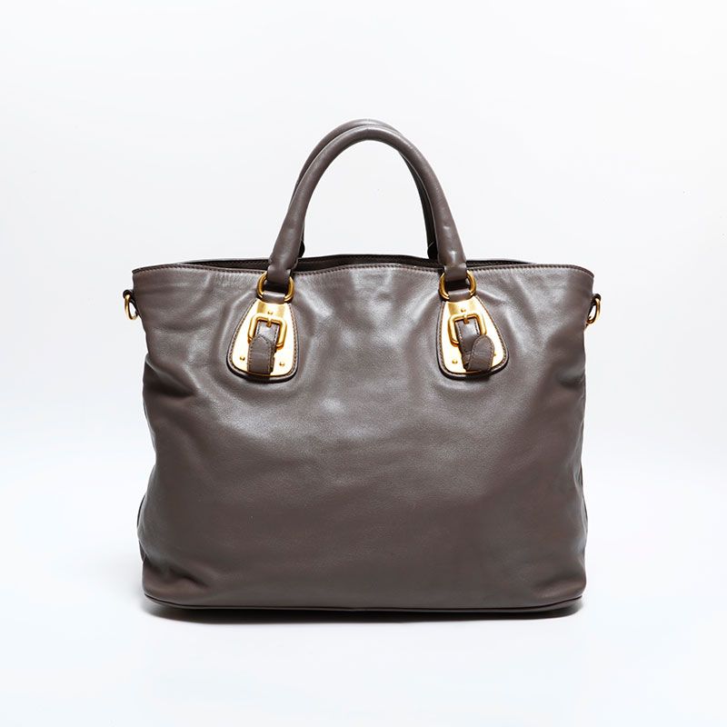 Prada Handbag Leather 2-Way Tote