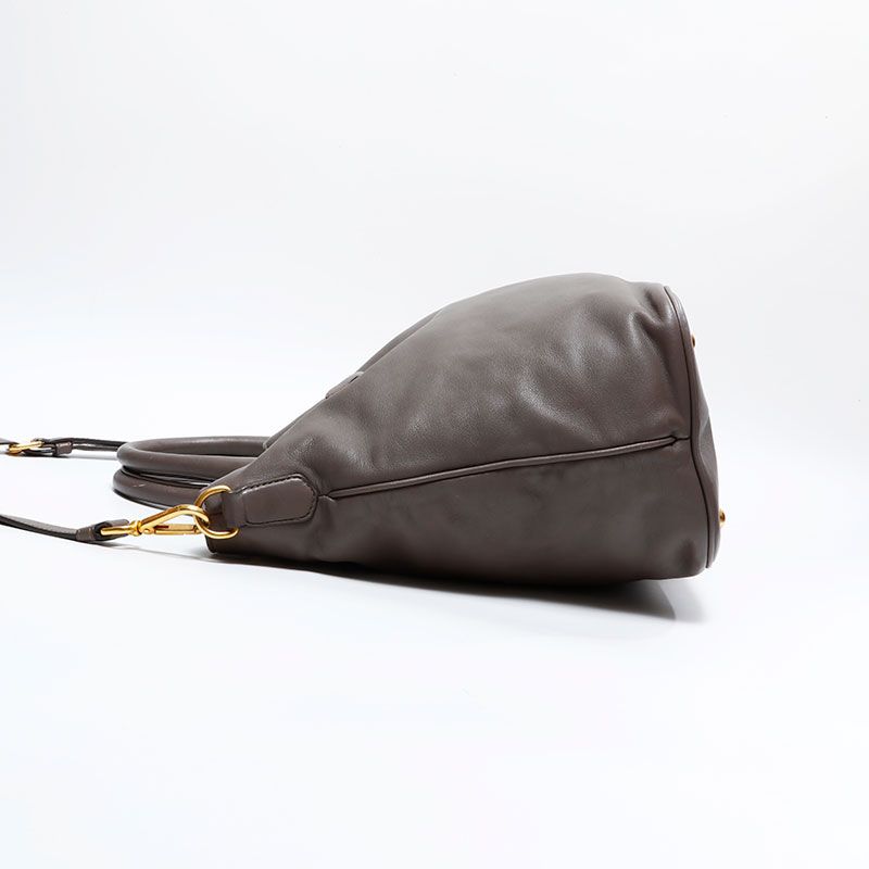 Prada Handbag Leather 2-Way Tote
