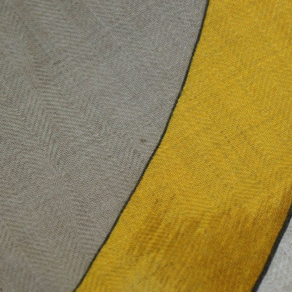 Hermes Triangle Armor Scarf Beige Multicolor Cashmere Silk