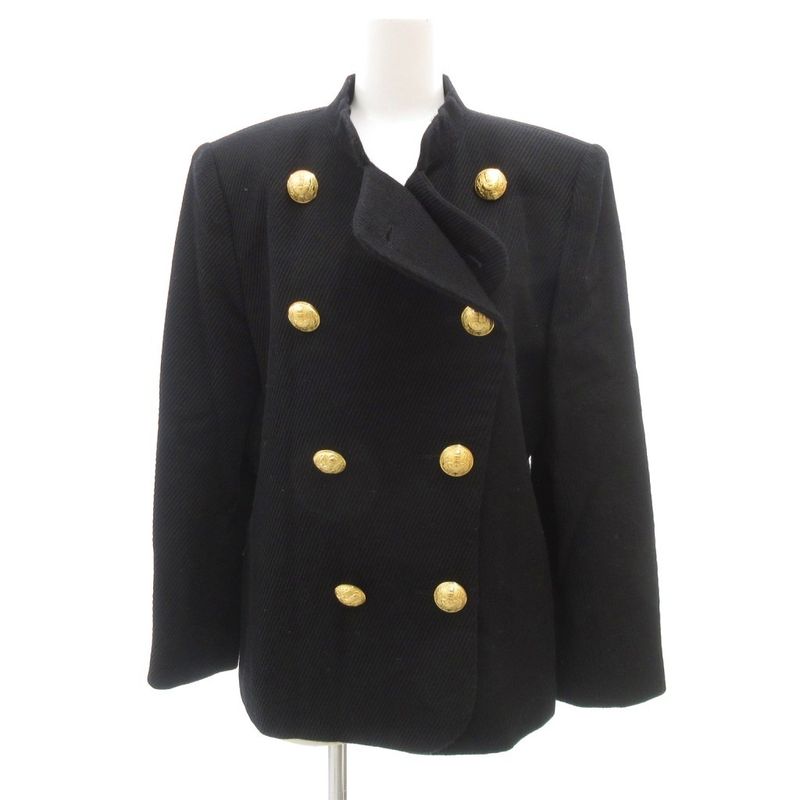 Saint Laurent Yves Vintage Set Double Jacket Knee Length