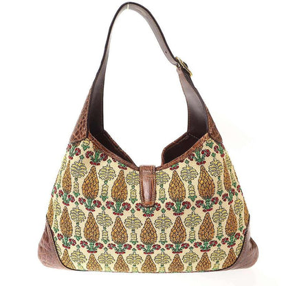 Gucci Jackie Stone Pineapple Bag Jackie Bijou Pineapple Design Bag Beige