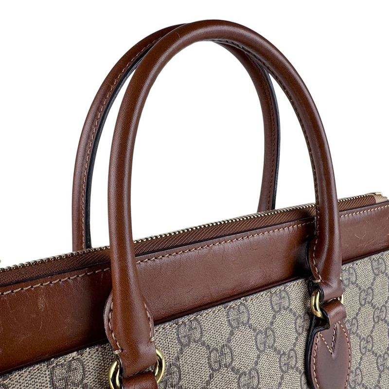 Gucci Shoulder Bag Canvas Brown