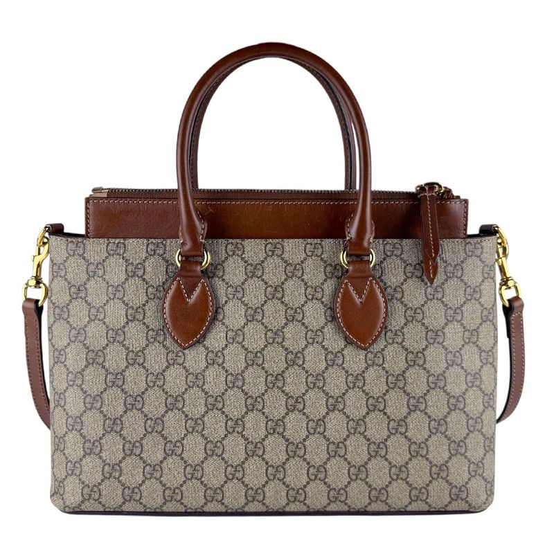 Gucci Shoulder Bag Canvas Brown