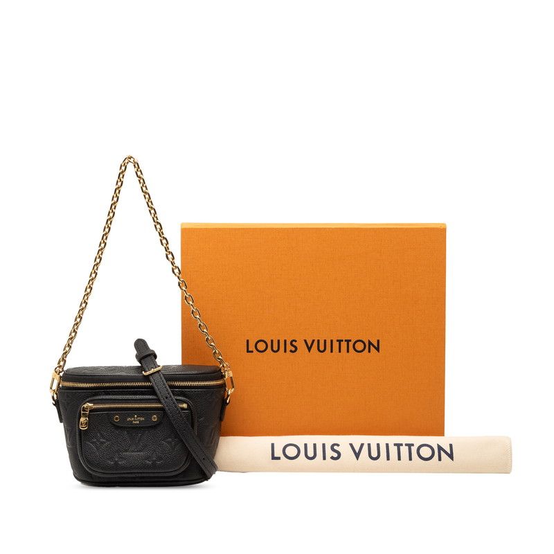 Louis Vuitton Empreinte Mini Bum Bag 2-Way Black