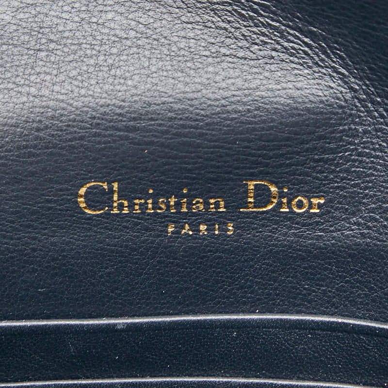Dior Oblique Trotter Saddle Belt Bag Navy Beige Canvas Leather