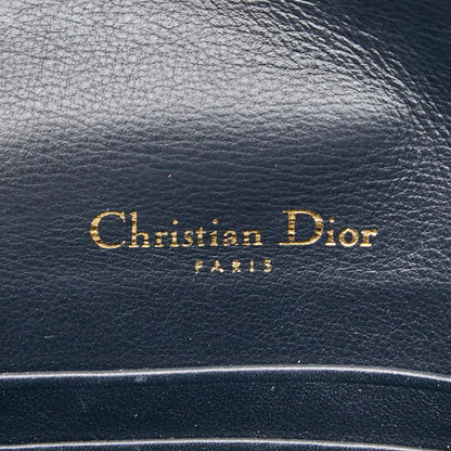 Dior Oblique Trotter Saddle Belt Bag Navy Beige Canvas Leather