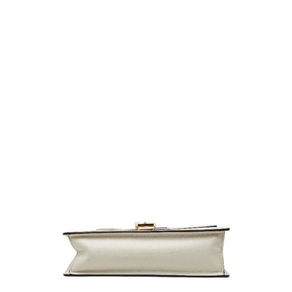 Gucci Sylvie Sherry Line White Multicolor Leather