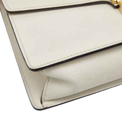 Gucci Sylvie Sherry Line White Multicolor Leather