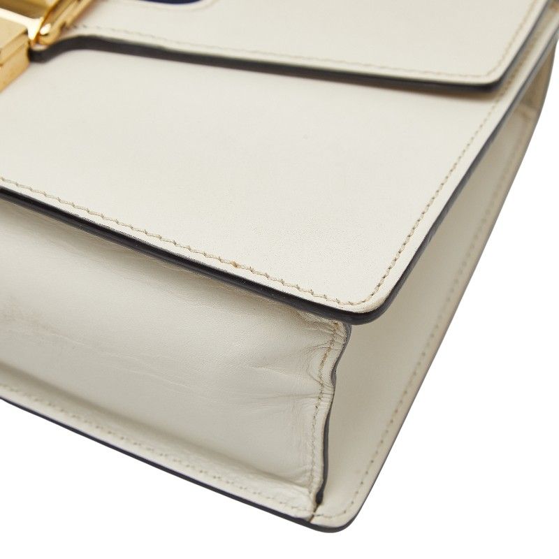 Gucci Sylvie Sherry Line White Multicolor Leather