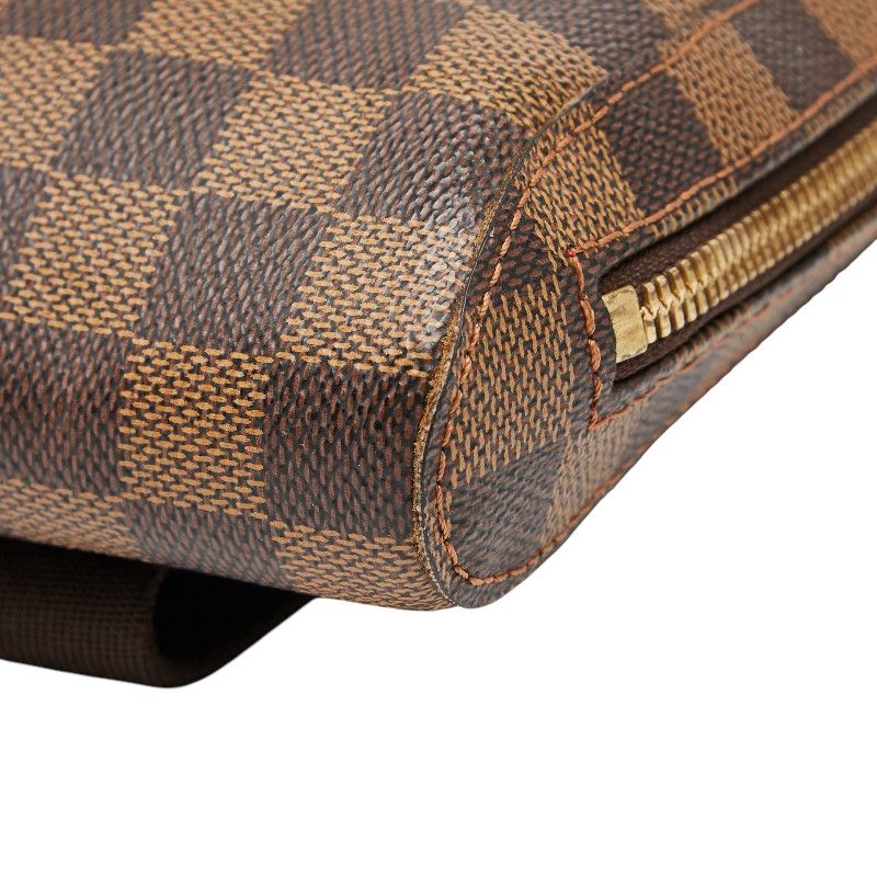 Louis Vuitton Damier Geronimos Shoulder Bag Brown