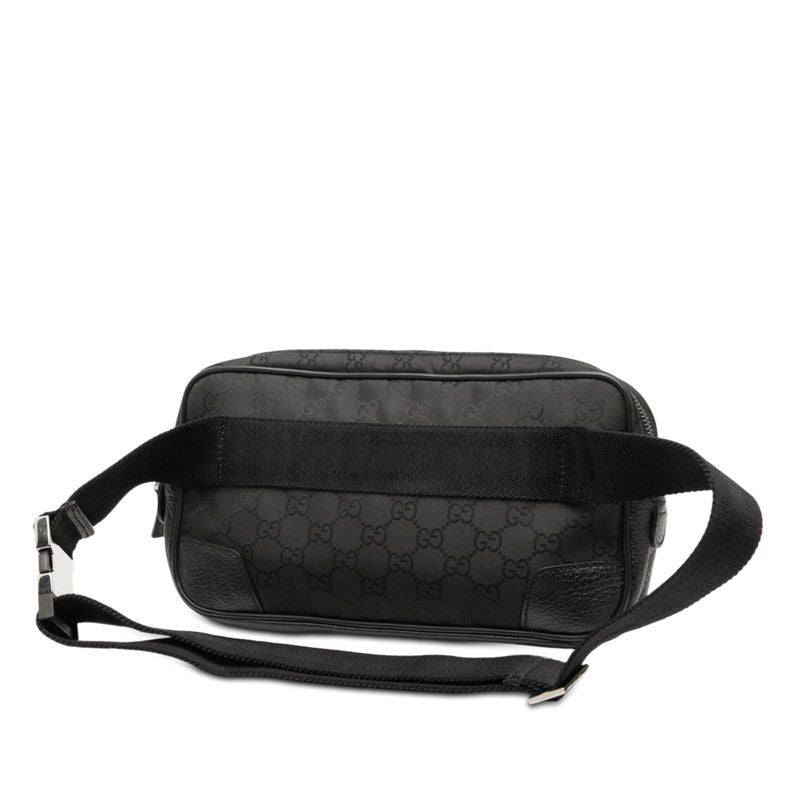 Gucci GG Nylon Belt Bag Waist Pouch Black
