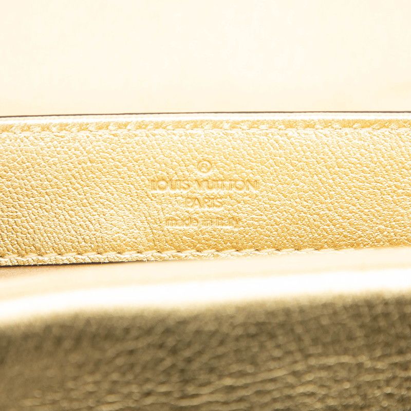 Louis Vuitton Very Chain Shoulder Bag Gold Leather